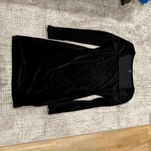 Elegant Black Velvet Dress